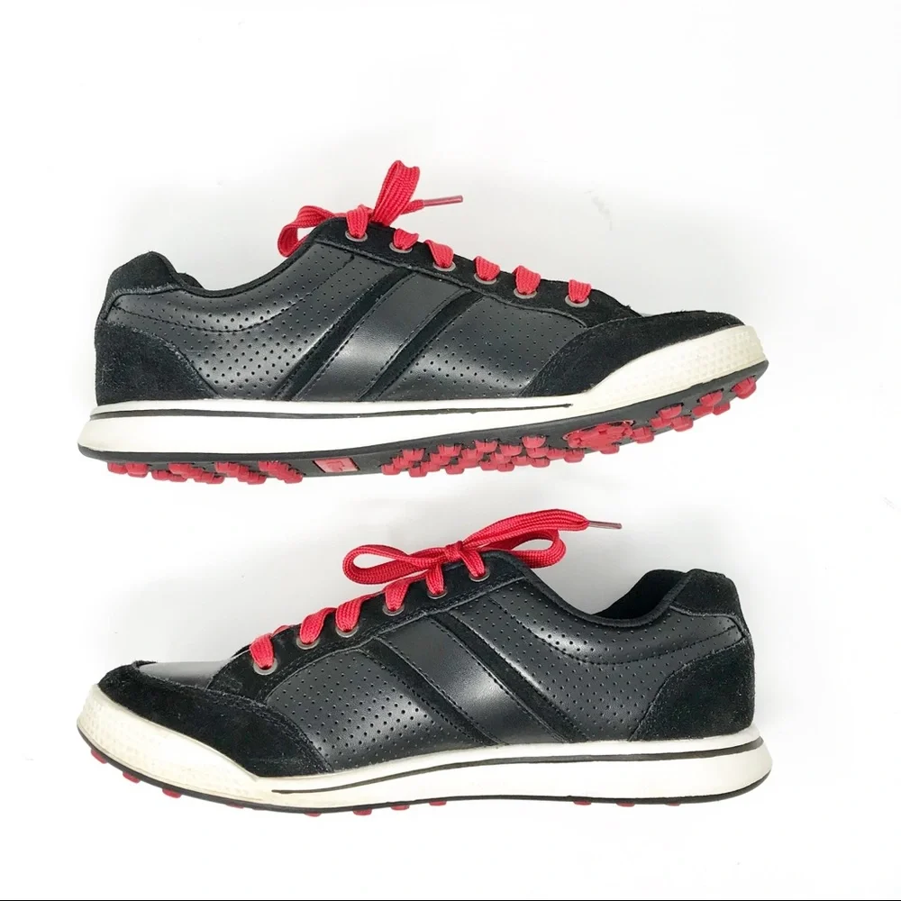 Wilson Ultra BLK Approach All Terrain Leather Golf Shoes Men's 9.5 - Picture 3 of 8